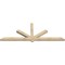 Ekena Millwork Kennewick Rough Sawn Timber Gable Bracket, Douglas Fir, 96"W x 36"H x 4"D x 4"F, 9/12 Pitch GBW096X36X0404KEN00RDF - alternate 3